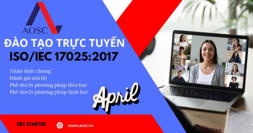 Thông báo đào tạo Online ISO 17025 tháng 4/2024