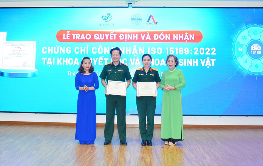 1 Thêm 02 Khoa của Bệnh viện Quân y 175 đạt công nhận ISO 15189