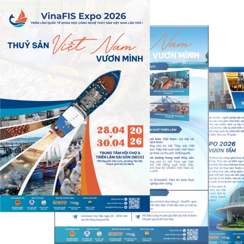 VinaFIS Expo là triển lãm quốc tế khoa học công nghệ thuỷ sản đầu tiên của Việt Nam